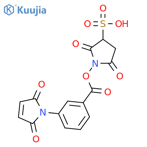 Benzoic acid,3-(2,5-dihydro-2,5-dioxo-1H-pyrrol-1-yl)-, 2,5-dioxo-3-sulfo-1-pyrrolidinylester structure