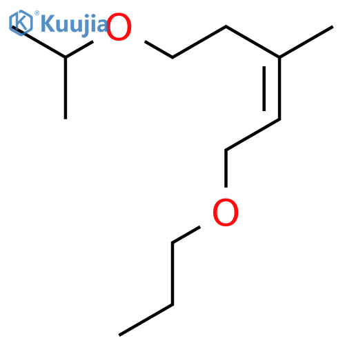 2-Pentene, 3-methyl-5-(1-methylethoxy)-1-propoxy-, (E)- structure