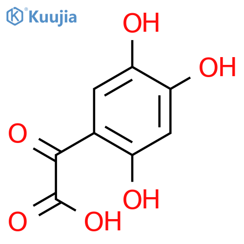 (2,4,5-trihydroxy-phenyl)-glyoxylic acid structure