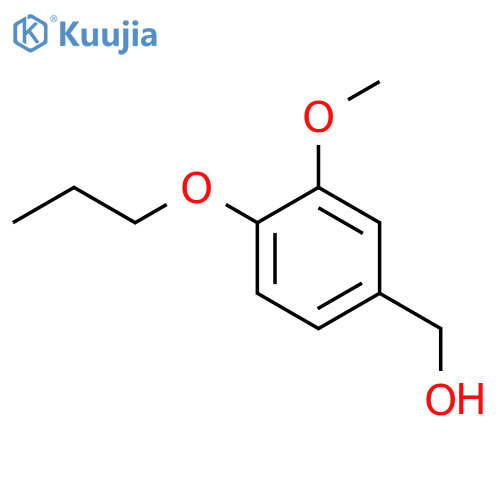 (3-methoxy-4-propoxyphenyl)methanol structure