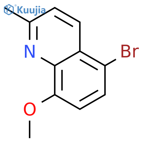5-Bromo-8-methoxy-2-methylquinoline structure