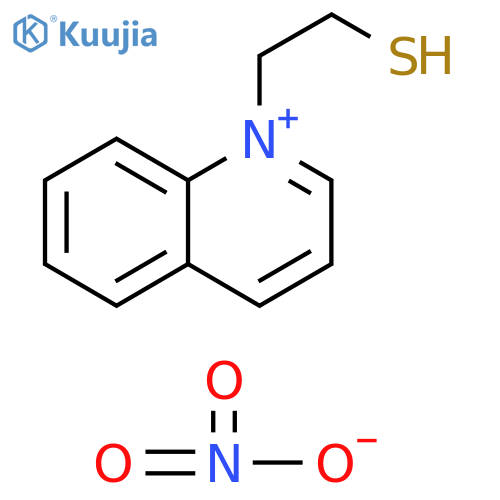 Quinolinium, 1-(2-mercaptoethyl)-, nitrate (salt) structure