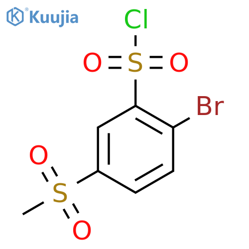 2-Bromo-5-methanesulfonylbenzene-1-sulfonyl chloride structure