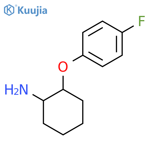 2-(4-Fluorophenoxy)cyclohexan-1-amine structure
