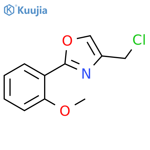 4-(chloromethyl)-2-(2-methoxyphenyl)-1,3-oxazole structure