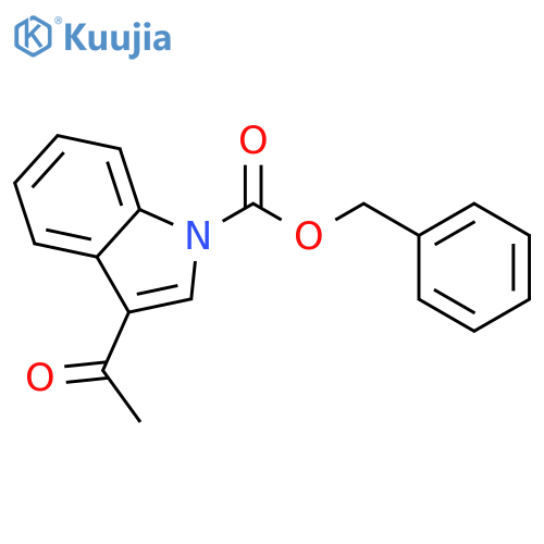 Benzyl 3-acetylindole-1-carboxylate structure