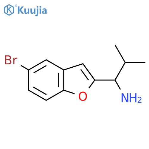 1-(5-Bromobenzofuran-2-yl)-2-methylpropan-1-amine structure