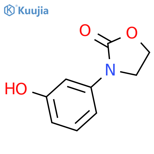 3-(3-Hydroxyphenyl)-1,3-oxazolidin-2-one structure