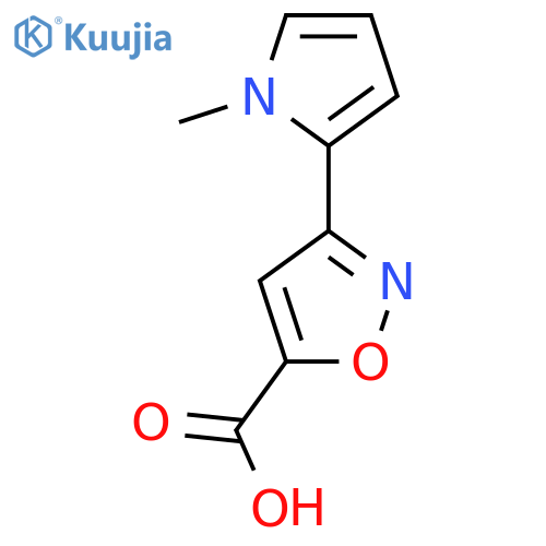 3-(1-methyl-1H-pyrrol-2-yl)-1,2-oxazole-5-carboxylic acid structure
