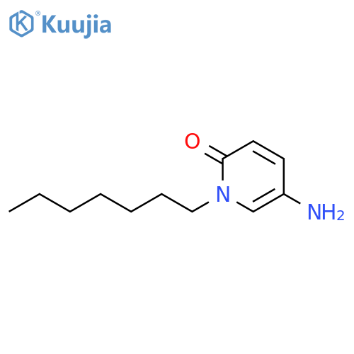 5-amino-1-heptyl-1,2-dihydropyridin-2-one structure