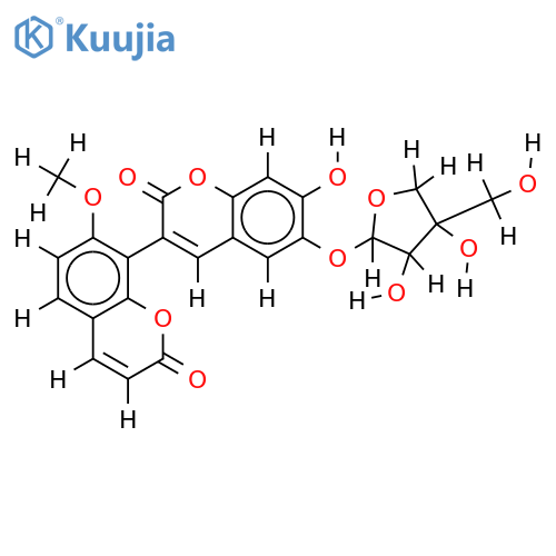 6-O-beta-D-apiofuranosyl daphnogirin structure