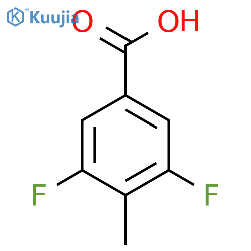 3,5-Difluoro-4-methylbenzoic acid structure