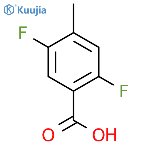 2,5-Difluoro-4-methylbenzoic acid structure