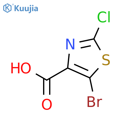 5-bromo-2-chloro-1,3-thiazole-4-carboxylic acid structure