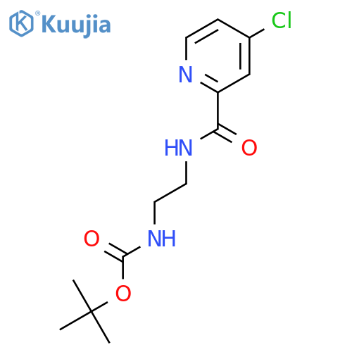 Carbamic acid, [2-[[(4-chloro-2-pyridinyl)carbonyl]amino]ethyl]-, 1,1-dimethylethyl ester structure