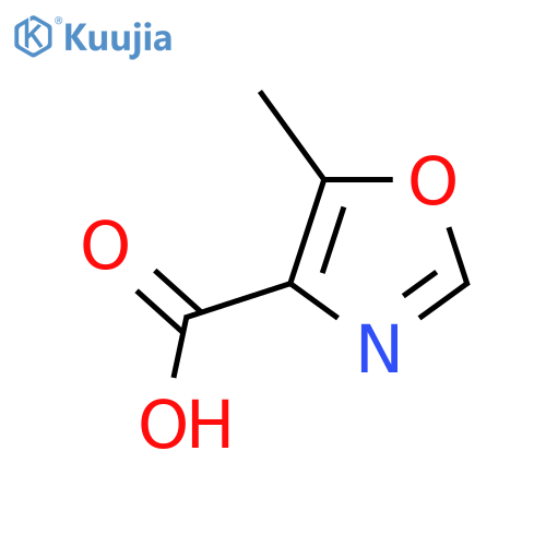 5-Methyl-1,3-oxazole-4-carboxylic acid structure