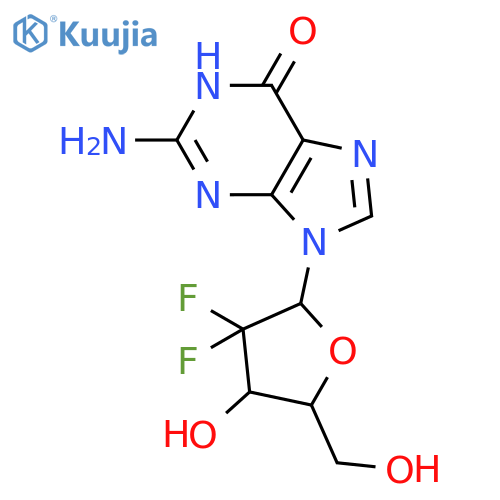 2'-Deoxy-2',2'-difluoro-guanosine structure