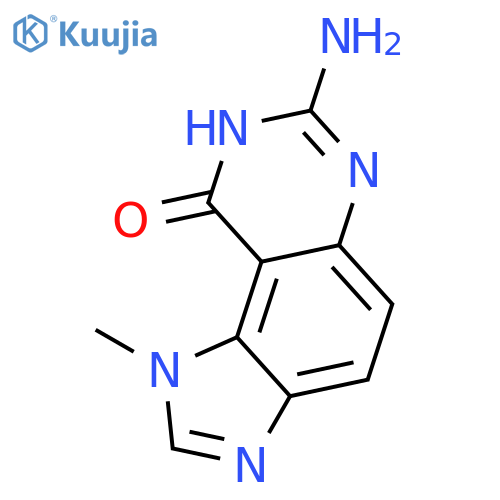 7-amino-1,8-dihydro-1-methyl-9H-Imidazo[4,5-f]quinazolin-9-one structure