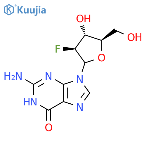 9-(2'-Deoxy-2'-fluoro-b-D-arabinofuranosyl)guanine structure