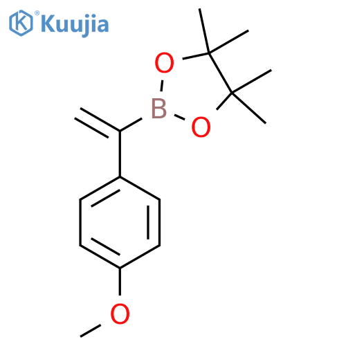 2-1-(4-Methoxyphenyl)ethenyl-4,4,5,5-tetramethyl-1,3,2-dioxaborolane structure