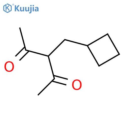 3-(cyclobutylmethyl)pentane-2,4-dione structure