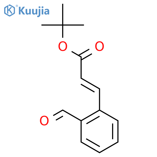 (E)-tert-Butyl 3-(2-formylphenyl)acrylate structure