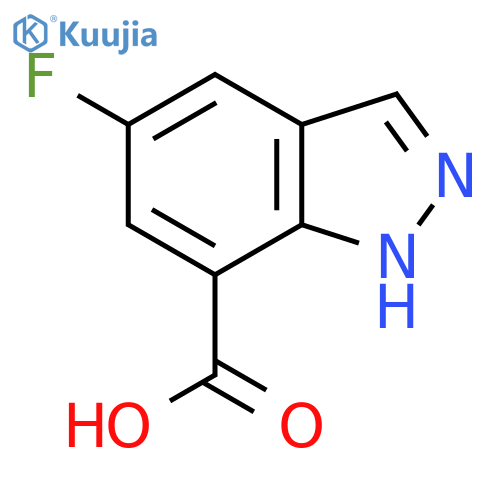 5-Fluoro-1H-indazole-7-carboxylic acid structure