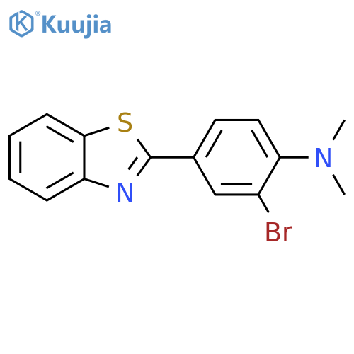 (4-Benzothiazol-2-yl-2-bromo-phenyl)-dimethyl-amine structure