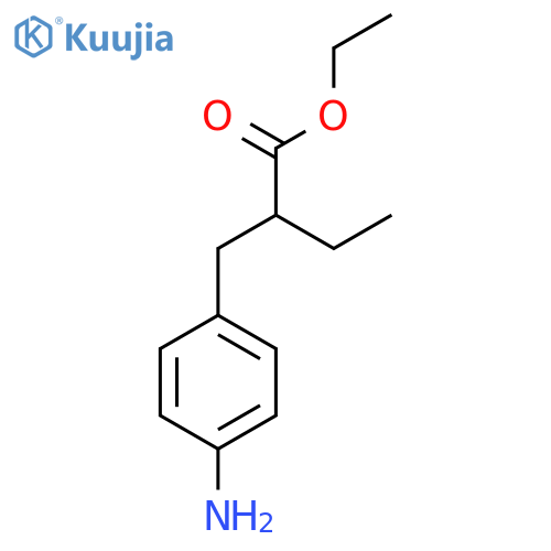 ethyl 2-(4-aminophenyl)methylbutanoate structure