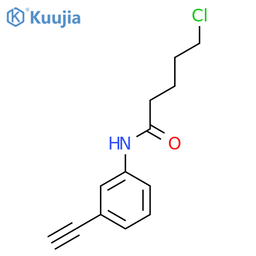 5-chloro-N-(3-ethynylphenyl)pentanamide structure