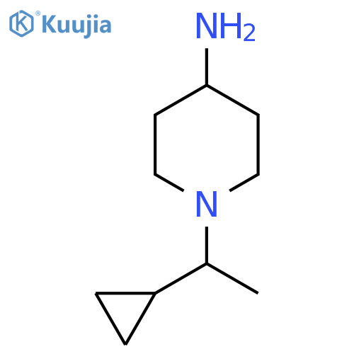 1-(1-Cyclopropylethyl)piperidin-4-amine structure