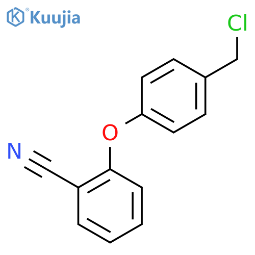 2-4-(Chloromethyl)phenoxybenzonitrile structure
