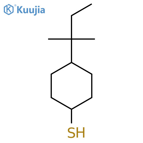 4-(2-Methylbutan-2-yl)cyclohexane-1-thiol structure