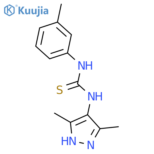 1-(3,5-Dimethyl-1H-pyrazol-4-yl)-3-m-tolyl-thiourea structure