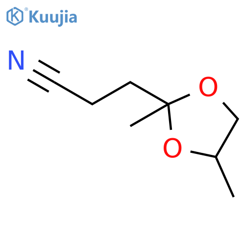 1,3-Dioxolane-2-propanenitrile, 2,4-dimethyl- structure