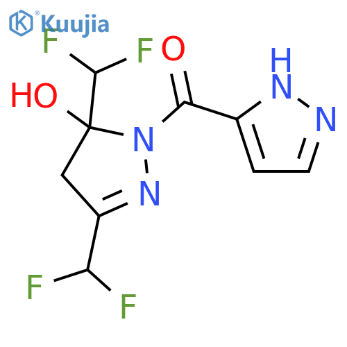 <br>(3,5-Bis-difluoromethyl-5-hydroxy-4,5-dihydro-pyrazol-1-yl)-(2H-pyrazol-3-y l)-methanone structure