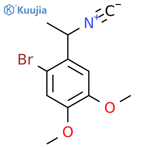 1-bromo-2-(1-isocyanoethyl)-4,5-dimethoxybenzene structure
