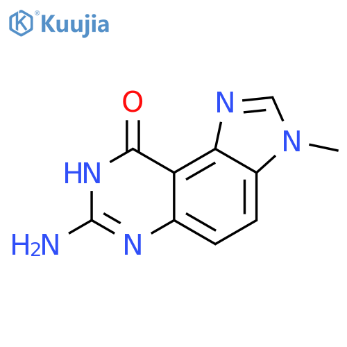 7-amino-3,8-dihydro-3-methyl-9H-Imidazo[4,5-f]quinazolin-9-one structure
