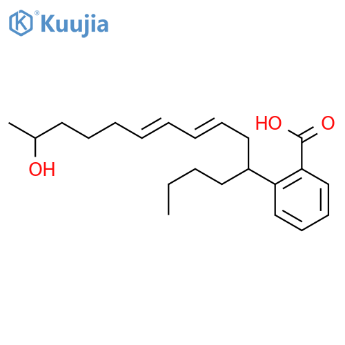 2-(14-hydroxypentadeca-7,9-dien-5-yl)benzoic Acid structure