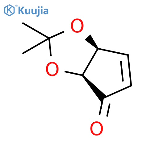(3aS,6aS)-2,2-dimethyl-2H,3aH,4H,6aH-cyclopentad1,3dioxol-4-one structure