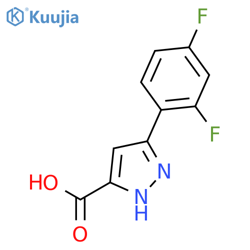 3-(2,4-difluorophenyl)-1h-pyrazole-5-carboxylic Acid structure