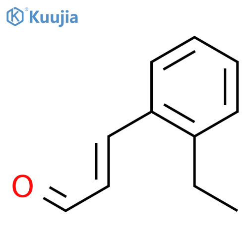 3-(2-ethylphenyl)prop-2-enal structure