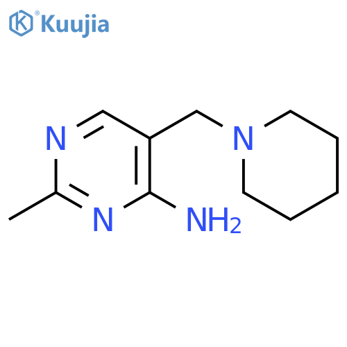 4-Pyrimidinamine, 2-methyl-5-(1-piperidinylmethyl)- structure