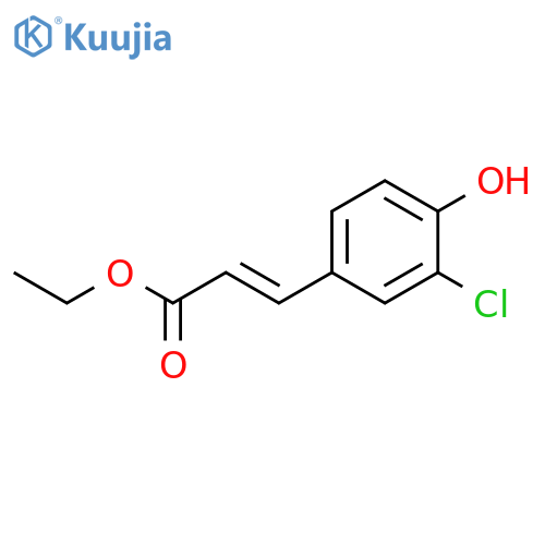 2-Propenoic acid, 3-(3-chloro-4-hydroxyphenyl)-, ethyl ester, (2E)- structure