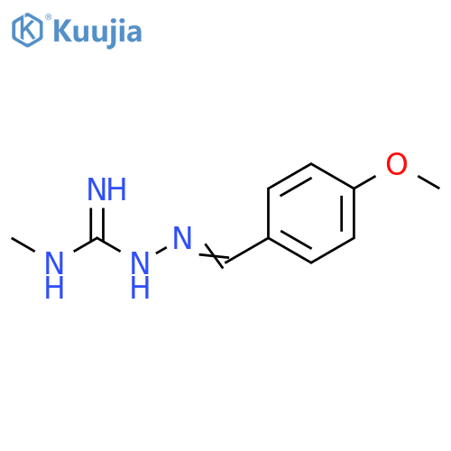 Hydrazinecarboximidamide, 2-[(4-methoxyphenyl)methylene]-N-methyl- structure