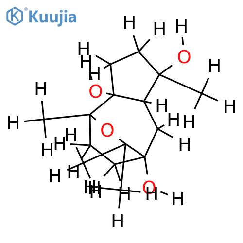 10beta,11-epoxyguaiane-1alpha,4alpha,7alpha-triol structure
