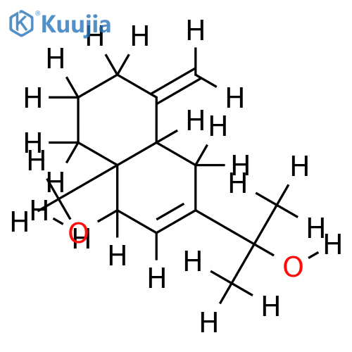 eudesm-4(15),7-diene-9alpha,11-diol structure