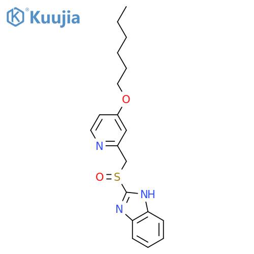 1H-Benzimidazole, 2-[[[4-(hexyloxy)-2-pyridinyl]methyl]sulfinyl]- structure