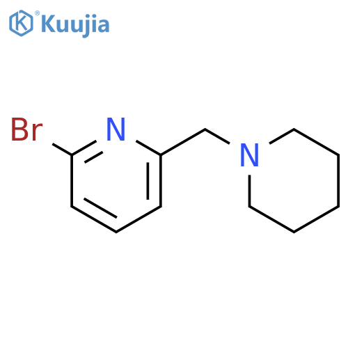 2-bromo-6-(piperidin-1-ylmethyl)pyridine structure