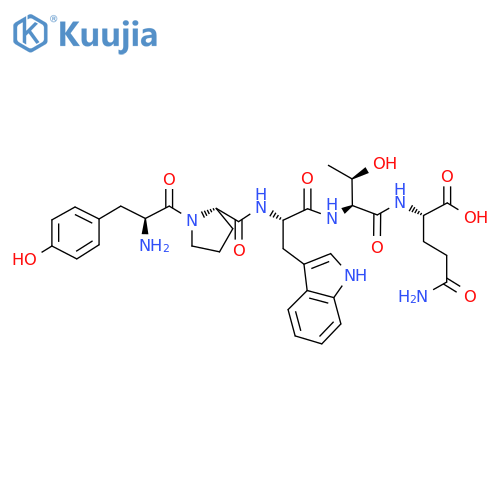 L-Glutamine,L-tyrosyl-L-prolyl-L-tryptophyl-L-threonyl- structure
